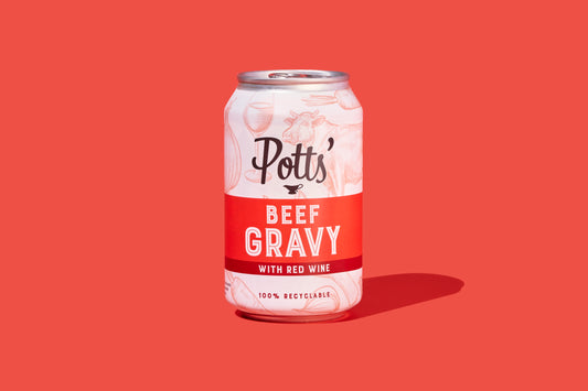 Can of Potts Gravy - Beef with Red Wine