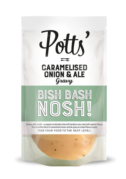 Potts Gravy Pouches - Caramelised Onion & Ale Gravy