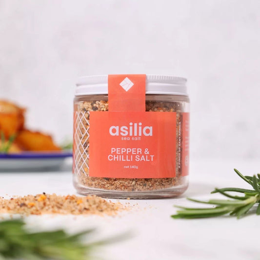 Asilia Salt - Pepper & Chilli Sea Salt - 140g