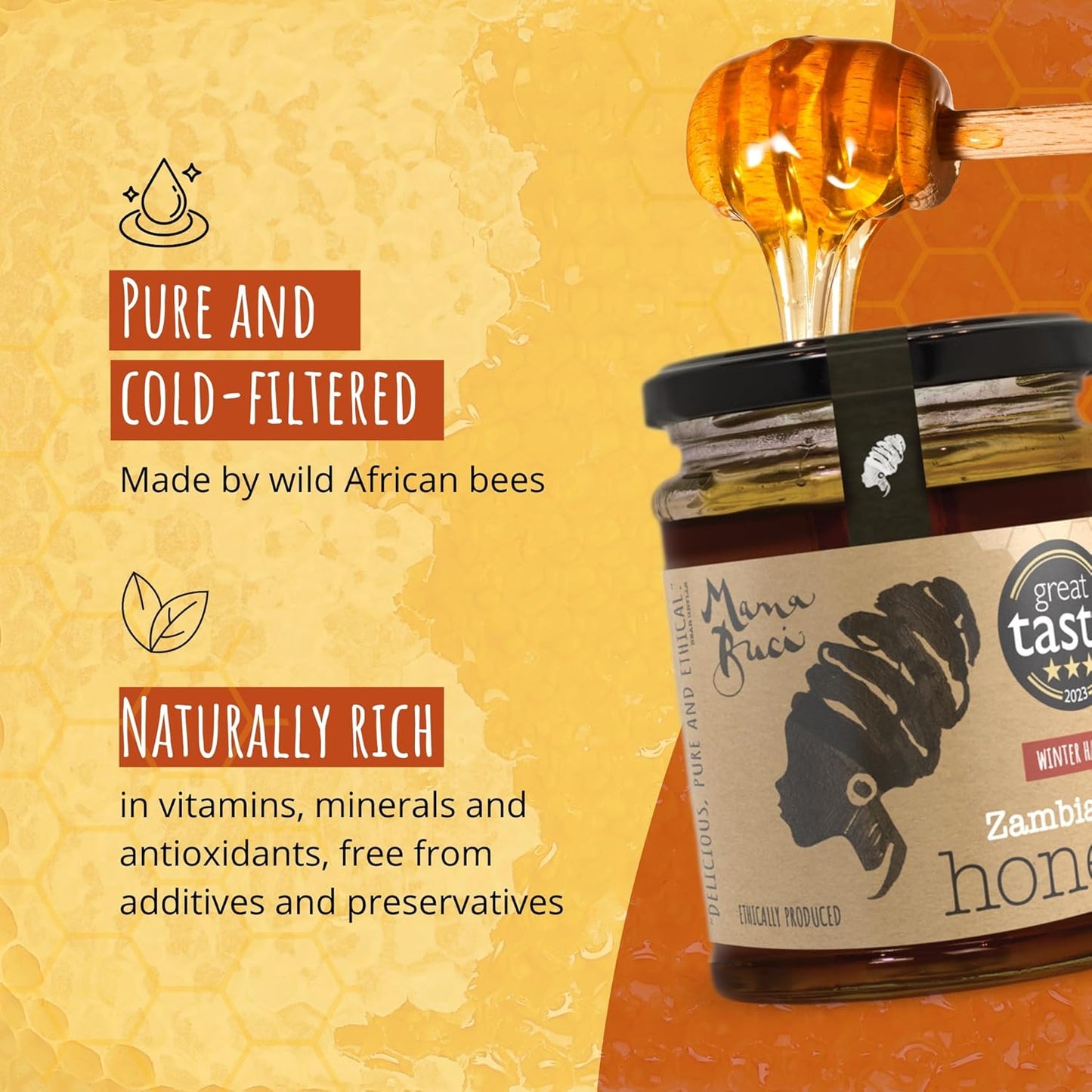 Zambian Pure Honey: Summer Harvest