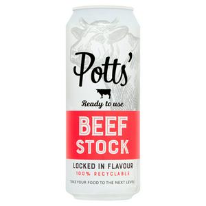 Can of Potts Stock - Beef (8x500ml)