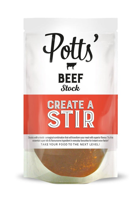 Pouch of Potts Stock - Beef (6 x 400g)