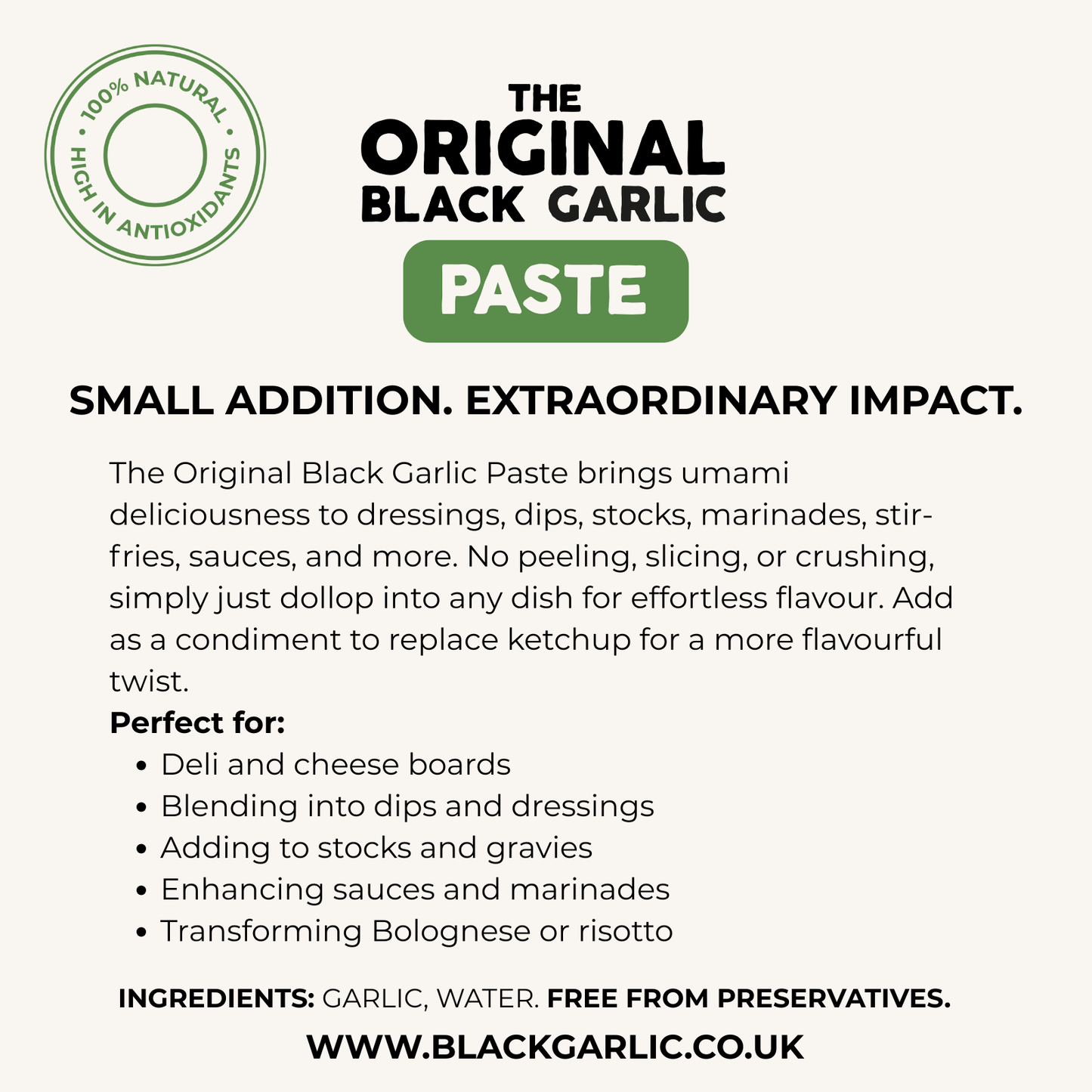 Paste: Black Garlic