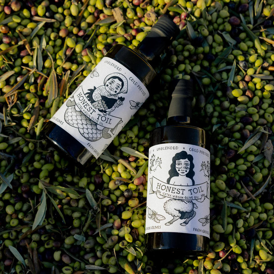 Oil: Extra Virgin Olive Honest Toil Bottle