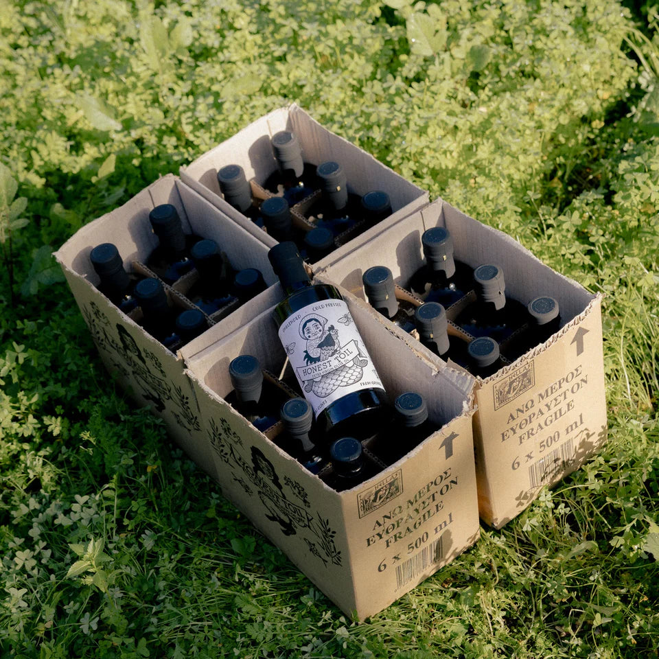 Oil: Extra Virgin Olive Honest Toil Bottle
