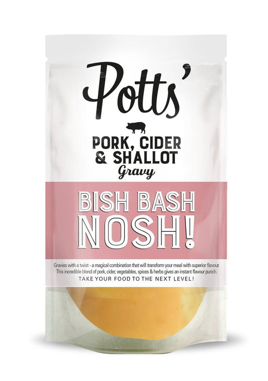 Pouch of Potts Gravy - Pork, Cider & Shallot (6x350g)