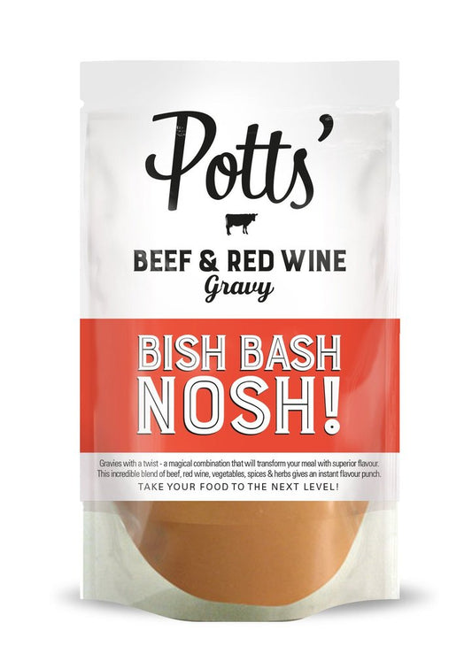 Pouch of Potts Gravy - Beef with Red Wine (6x350g)