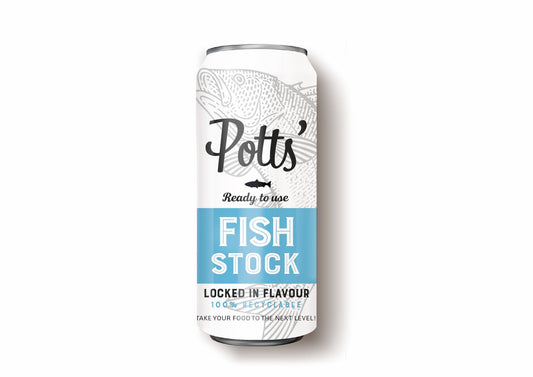 Can of Potts Stock - Fish (8x500ml)