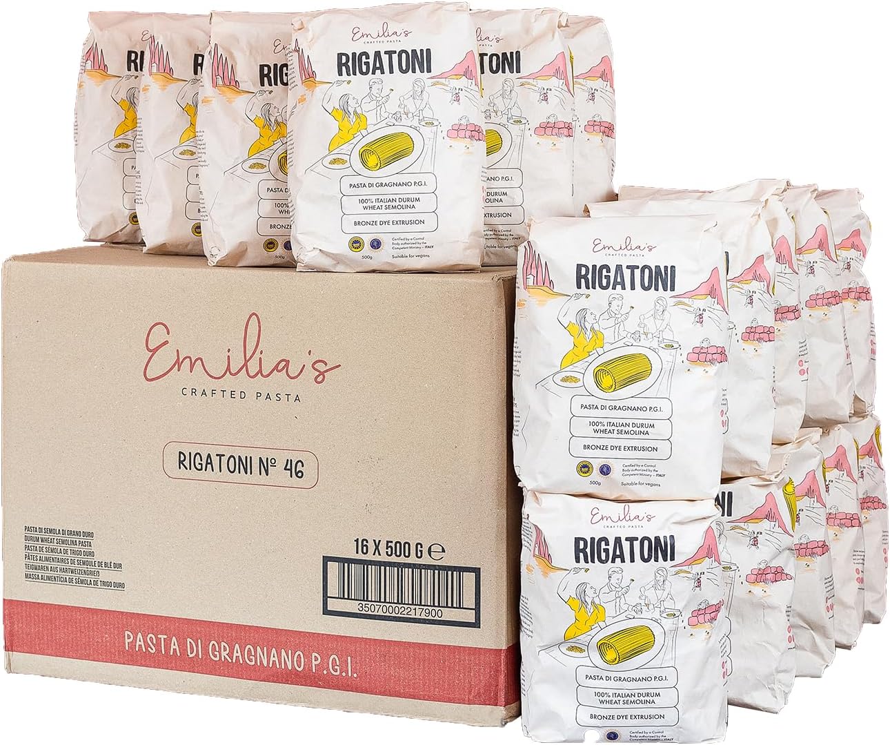 Emilia’s Rigatoni – 16 x 500g