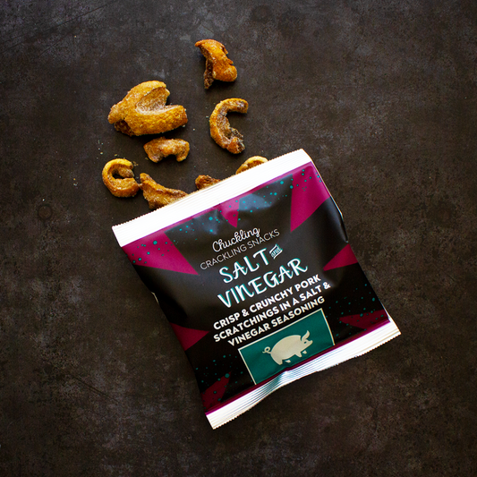 Pork Scratchings - Salt & Vinegar (24 x 50g)