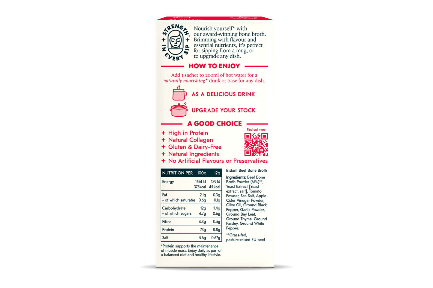 Freja Instant Bone Broth – Classic Beef