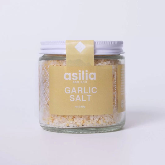 Asilia Garlic Sea Salt (6 x 140g)