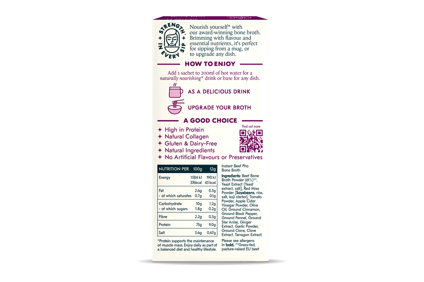 Freja Instant Bone Broth – Beef Pho