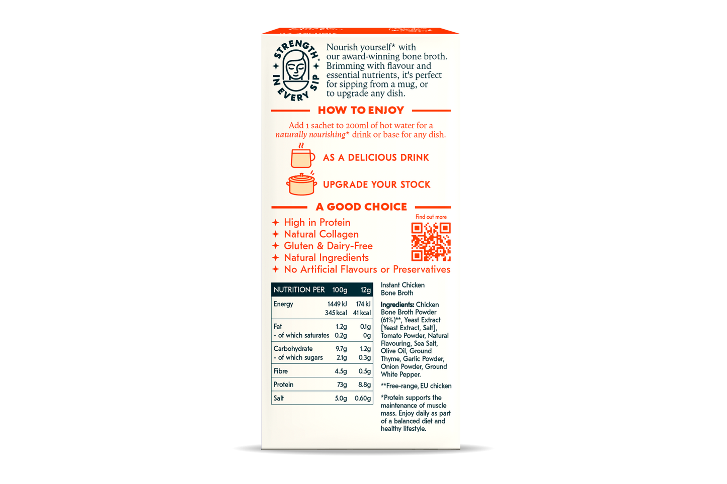 Freja Instant Bone Broth – Classic Chicken