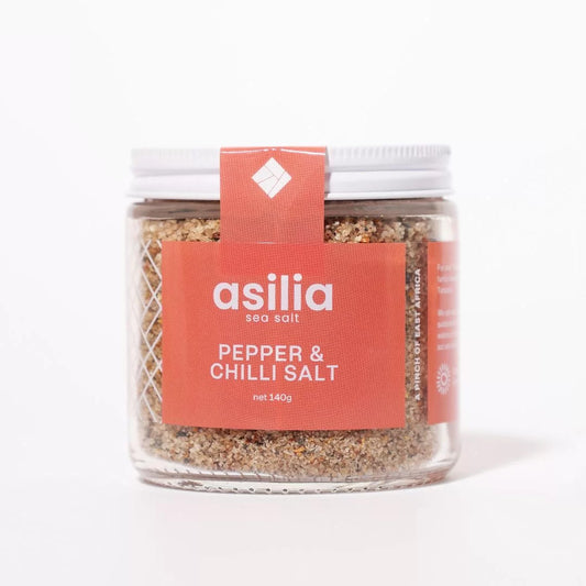 Asilia Pepper & Chilli Sea Salt (6 x 140g)