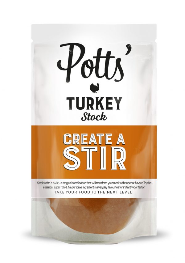 Pouch of Potts Stock - Turkey (6 x 400g)